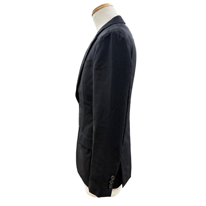Great LOUIS VUITTON two-piece set TAILOR MADE black wool mens 46