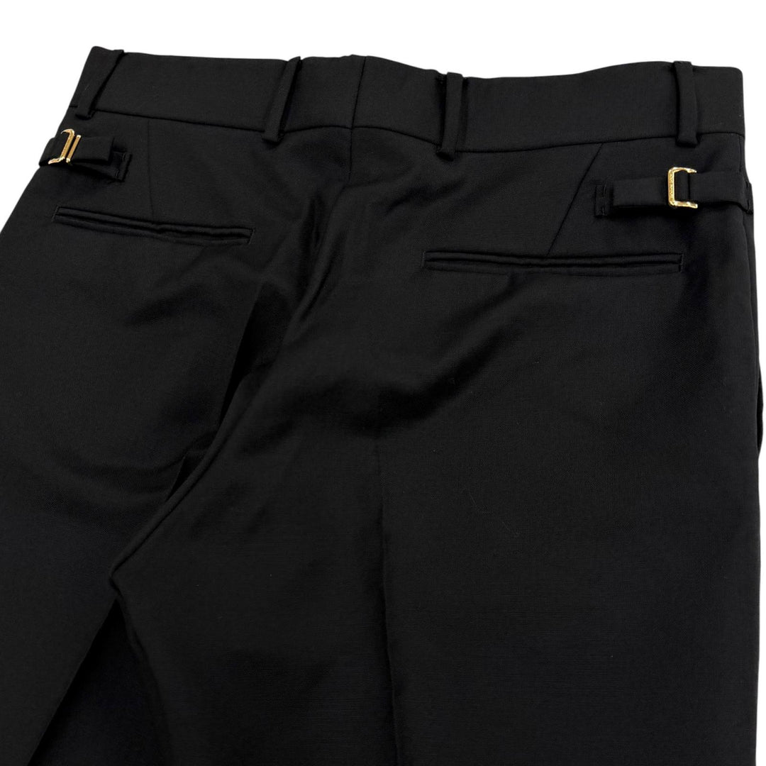 Great LOUIS VUITTON two-piece set TAILOR MADE black wool mens 46