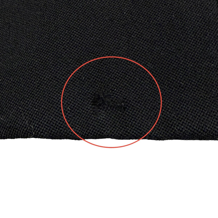 Very Good CHANEL Jacket COCO Mark Tack Button Peaked Lapel black 34 02A P19771