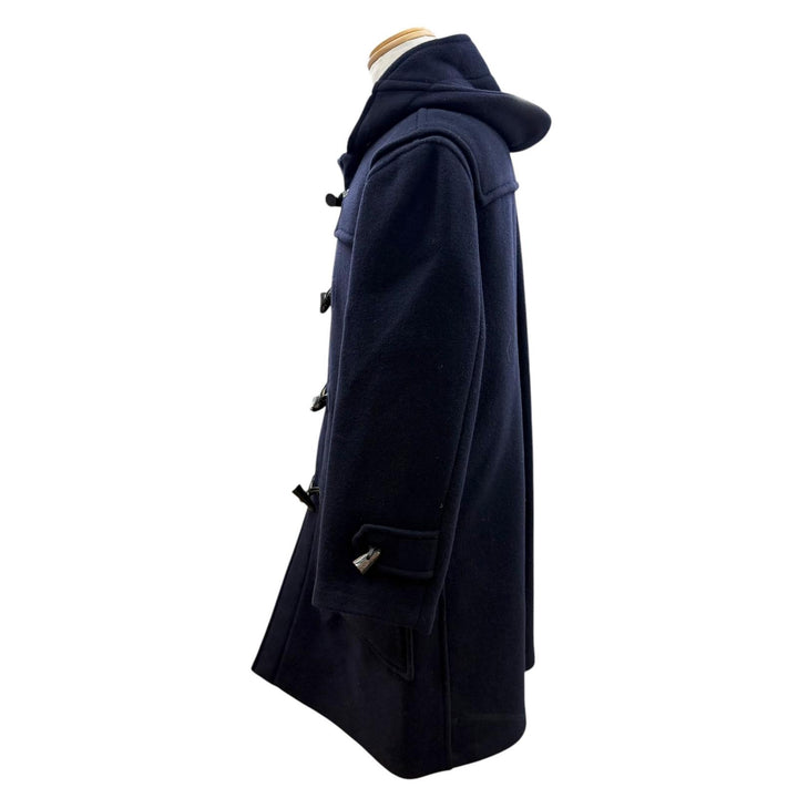 Excellent Burberrys Duffel coat Checkered lining pattern, toggle buttons Navy M