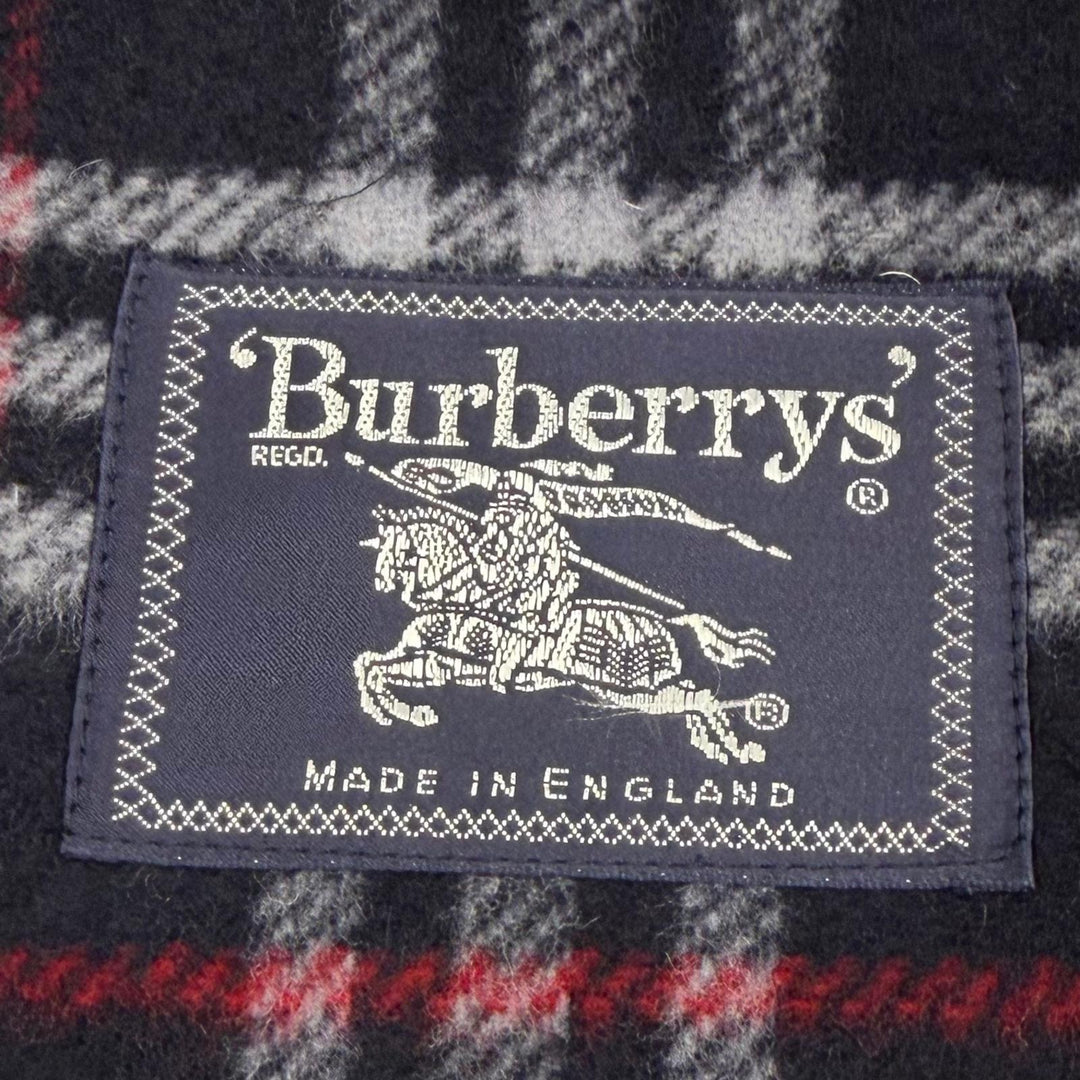 Excellent Burberrys Duffel coat Checkered lining pattern, toggle buttons Navy M