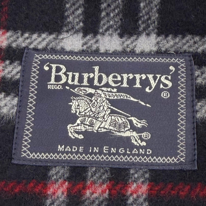 Excellent Burberrys Duffel coat Checkered lining pattern, toggle buttons Navy M