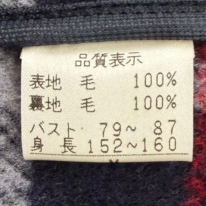 Excellent Burberrys Duffel coat Checkered lining pattern, toggle buttons Navy M