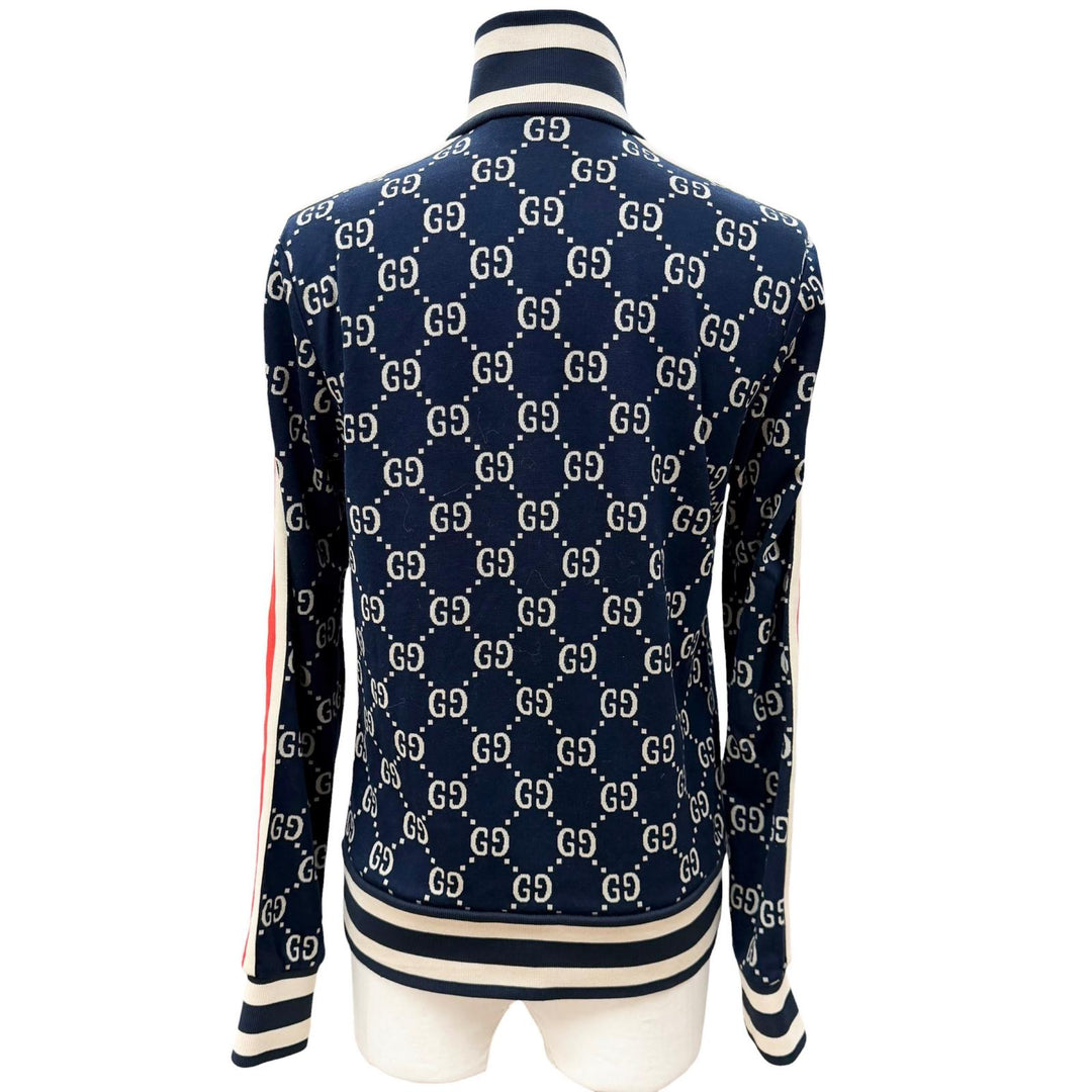 Excellent GUCCI Track jacket Navy cotton mens S 496919