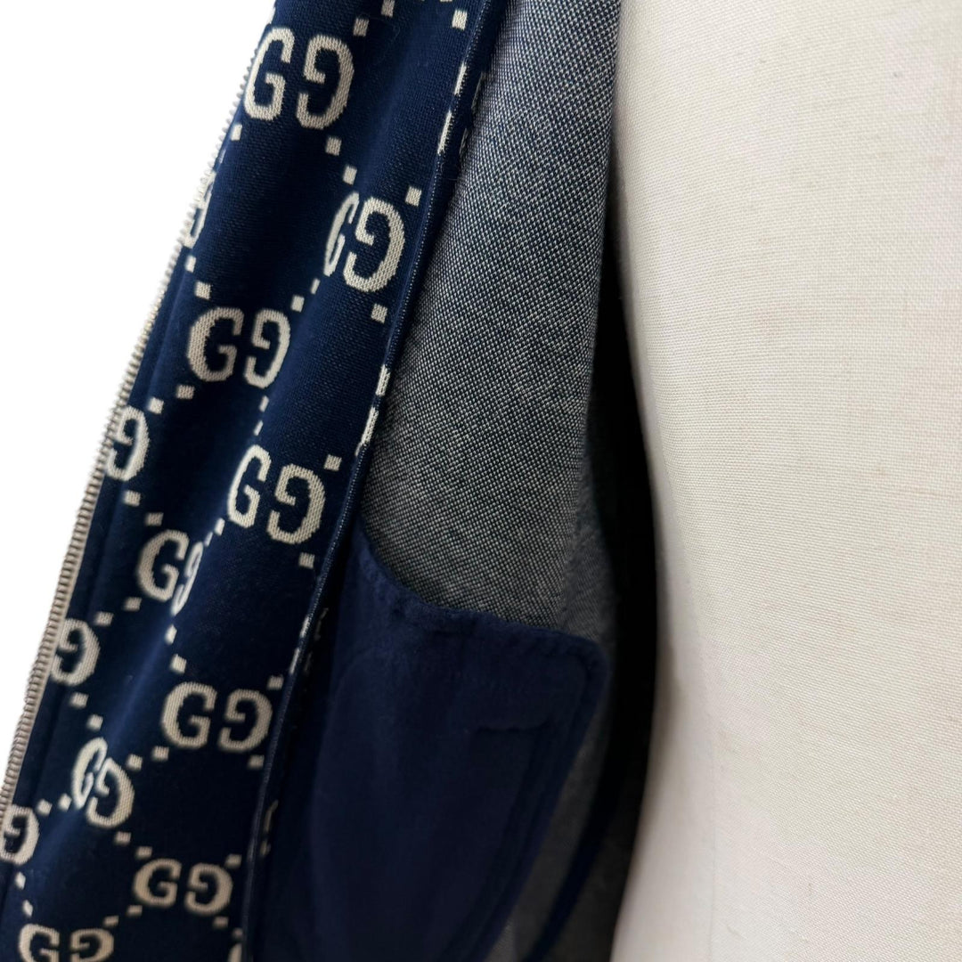 Excellent GUCCI Track jacket Navy cotton mens S 496919
