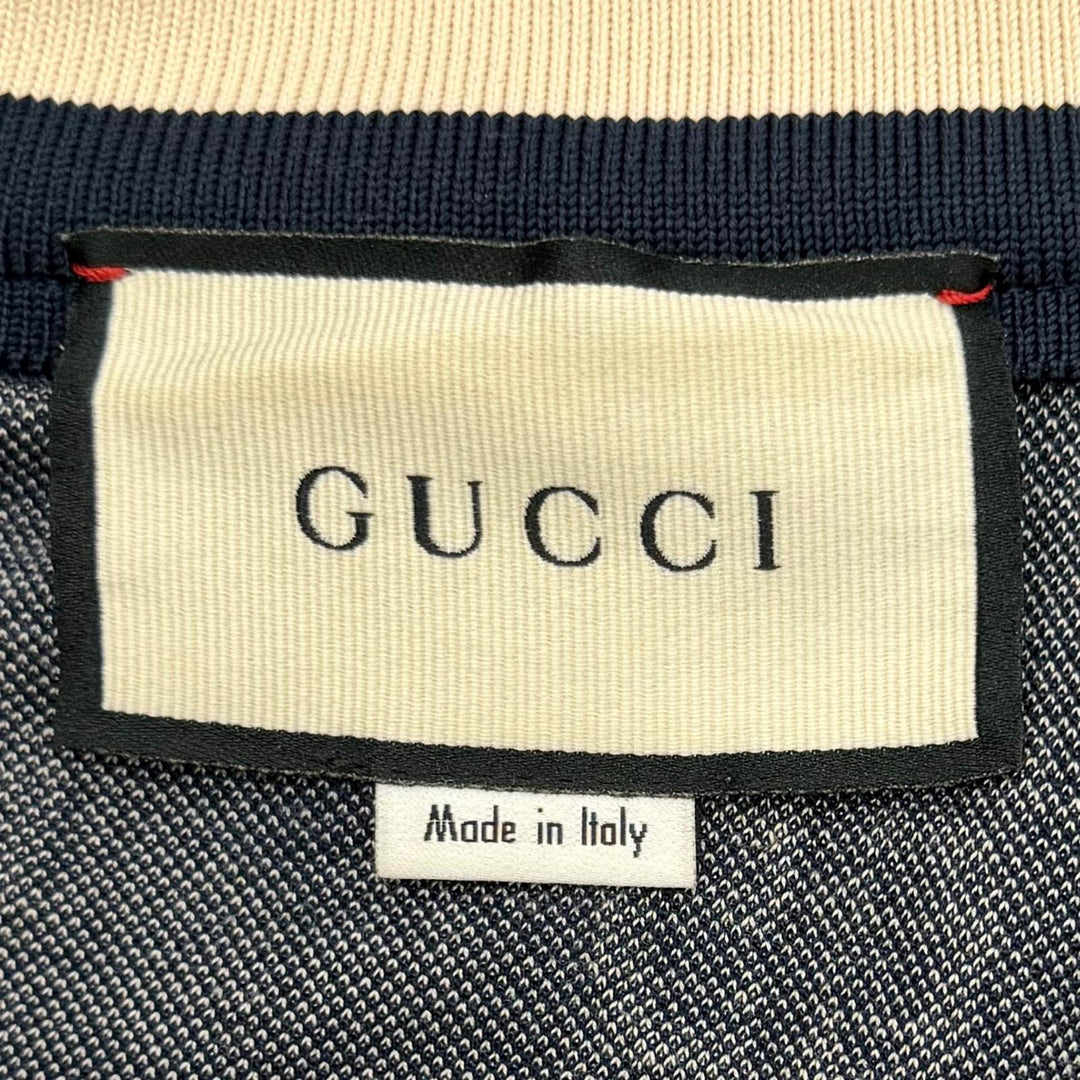 Excellent GUCCI Track jacket Navy cotton mens S 496919