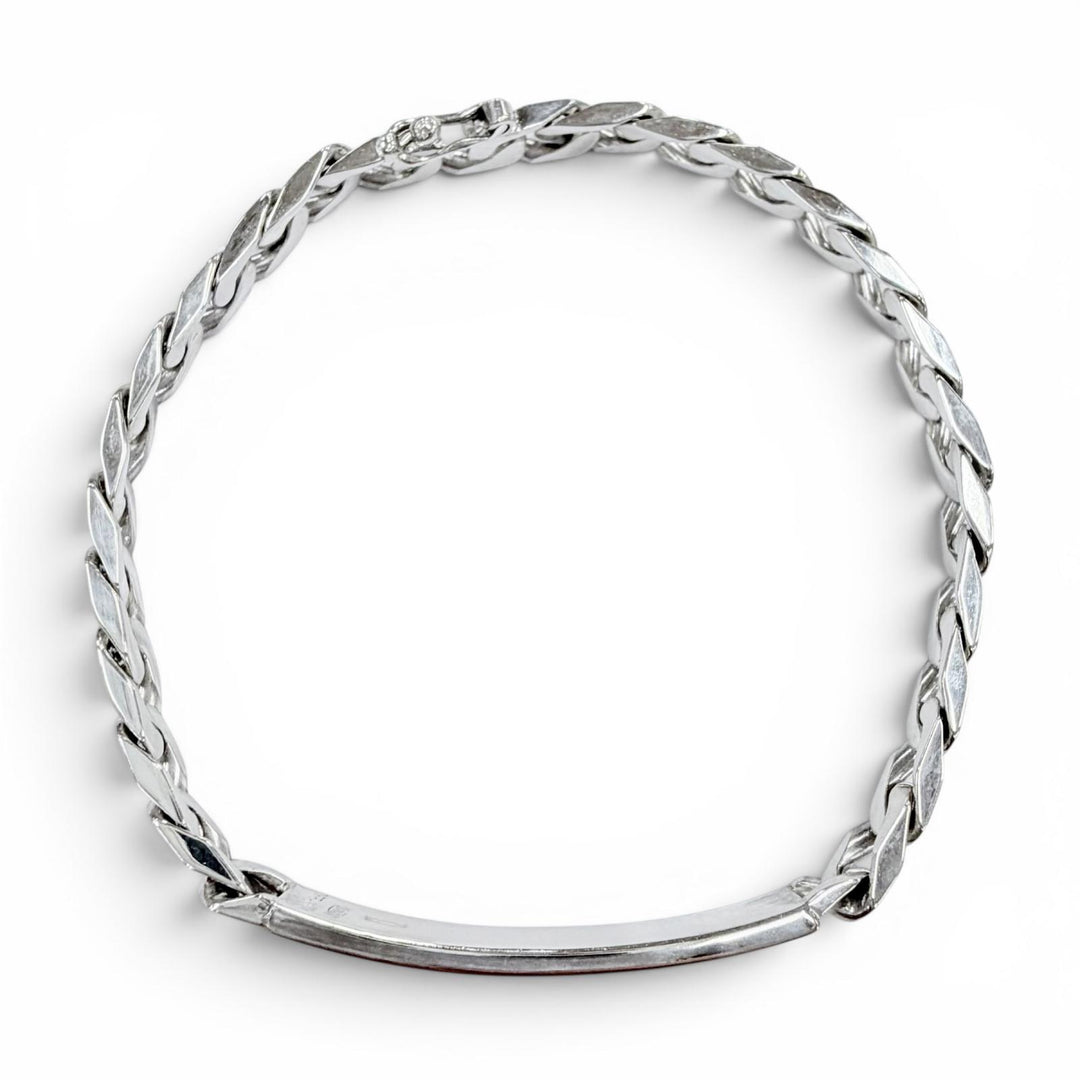 Great TIFFANY&Co. bracelet Kihei Chain ID Silver 925 mens