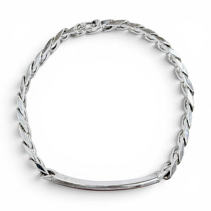 Great TIFFANY&Co. bracelet Kihei Chain ID Silver 925 mens