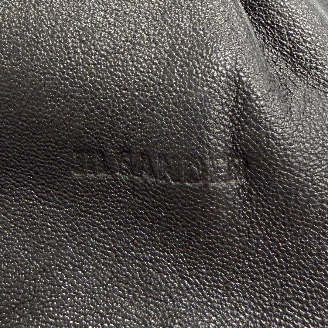 Great JIL SANDER Pouch RABBIT Rabbit Pouch Medium Rabbit black Lamb leather
