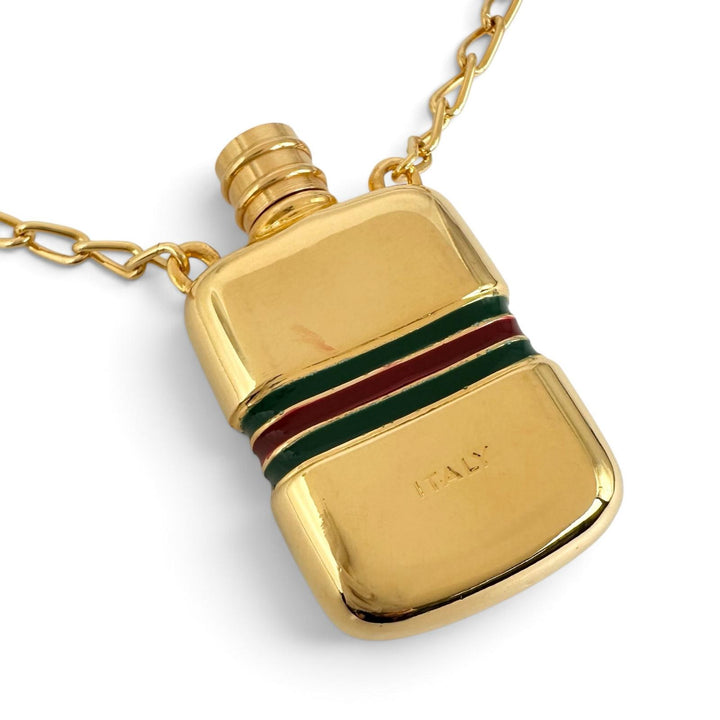 Excellent GUCCI Necklace Old Gucci Sherry Line gold Gold Plated