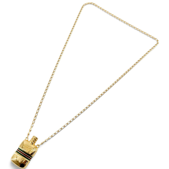 Excellent GUCCI Necklace Old Gucci Sherry Line gold Gold Plated