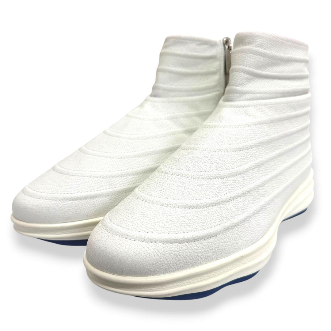 Great Valextra High cut sneakers LOVEGROVE Side zip white leather mens 43