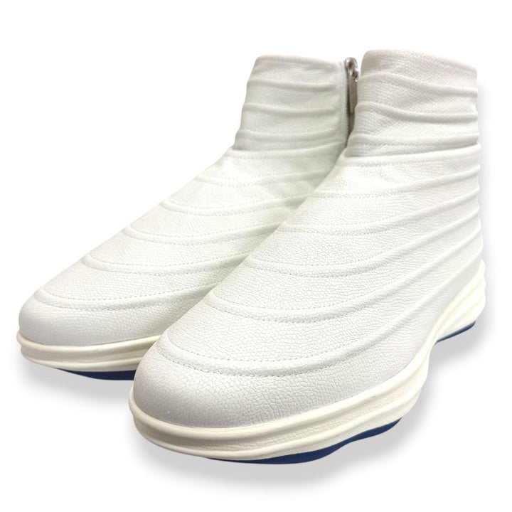 Great Valextra High cut sneakers LOVEGROVE Side zip white leather mens 43