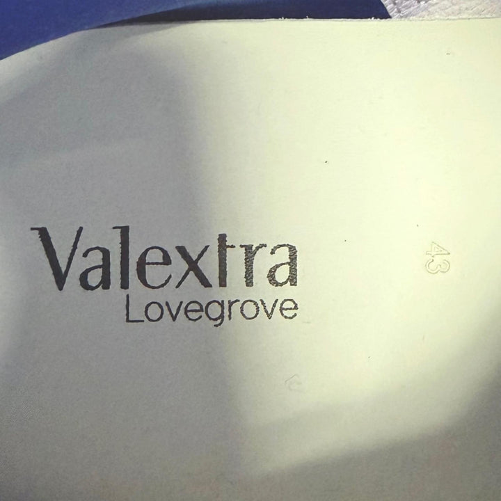 Great Valextra High cut sneakers LOVEGROVE Side zip white leather mens 43