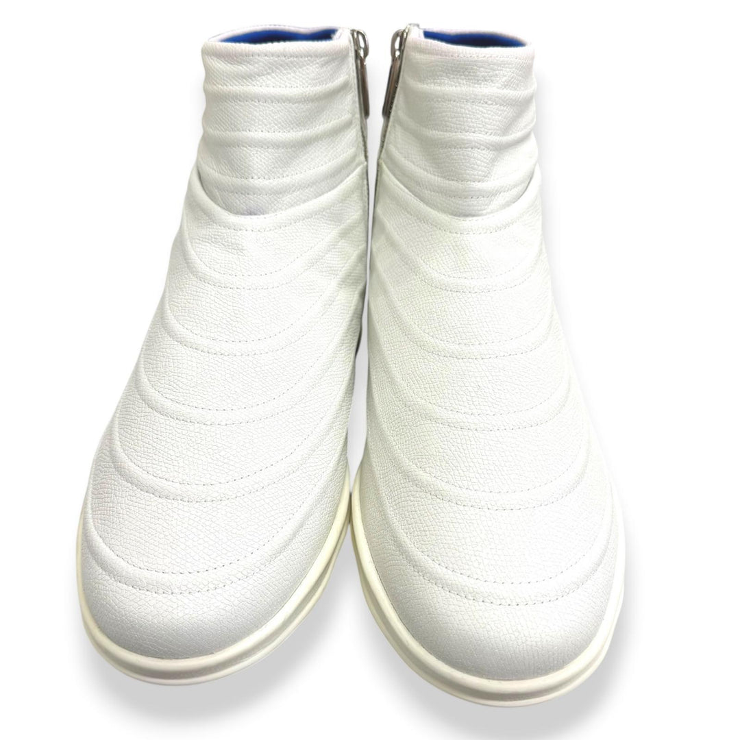 Great Valextra High cut sneakers LOVEGROVE Side zip white leather mens 43