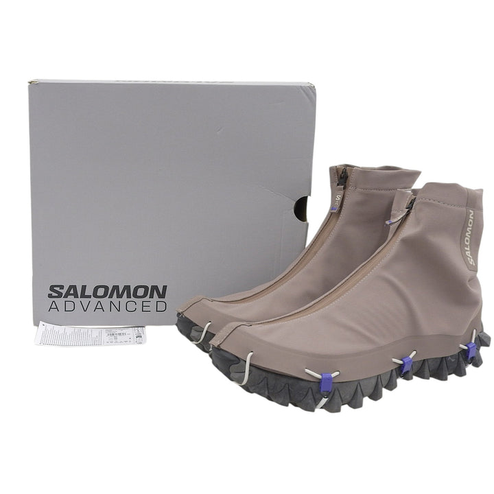 Pristine SALOMON ADVANCED sneakers Snowclog Advanced Brown knit mens 27cm 475902