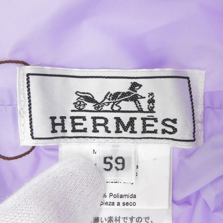 Pristine HERMES hat Fred bucket purple Nylon Women H231077N
