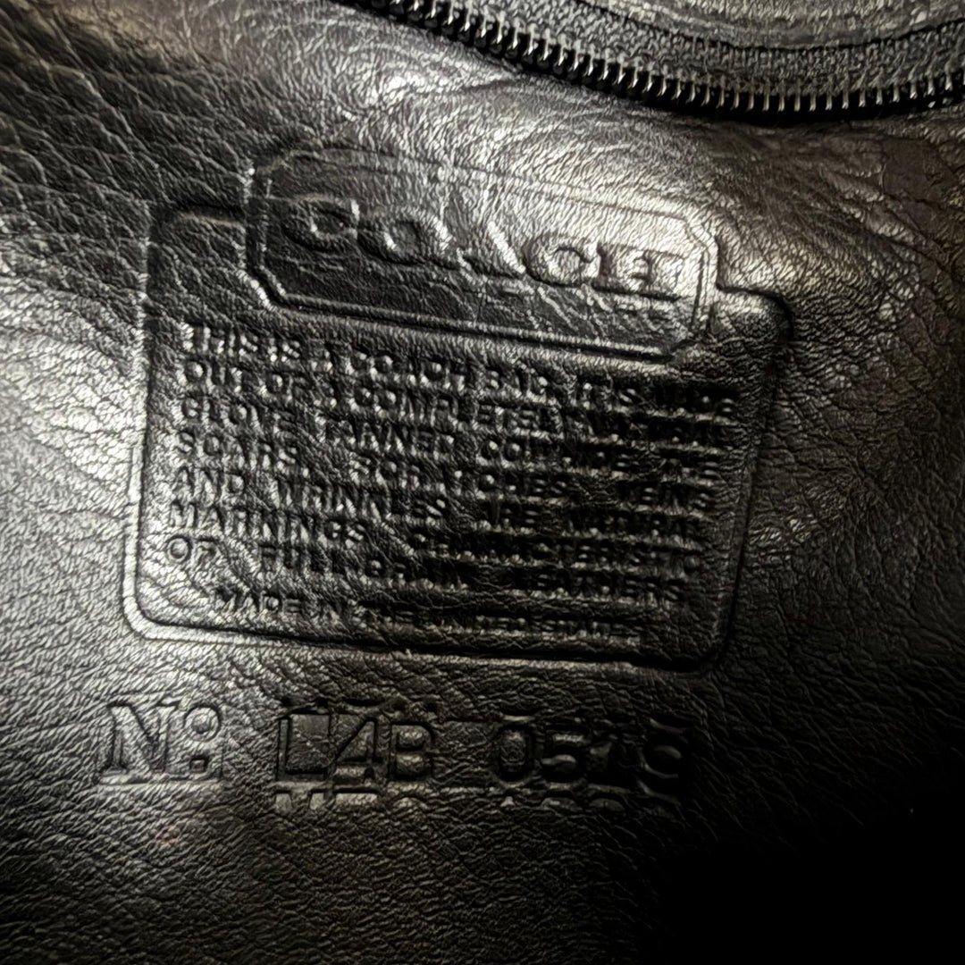 Great COACH Backpack Daypack Old coach glove leather black Women 0519