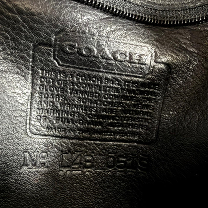 Great COACH Backpack Daypack Old coach glove leather black Women 0519