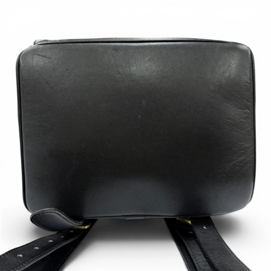 Great COACH Backpack Daypack Old coach glove leather black Women 0519