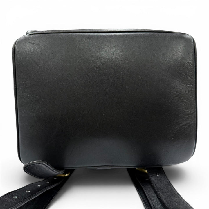 Great COACH Backpack Daypack Old coach glove leather black Women 0519
