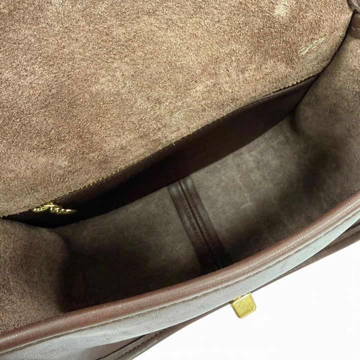 Great COACH Shoulder Bag Old Coach 9965 Glove Leather Brown Women 9965
