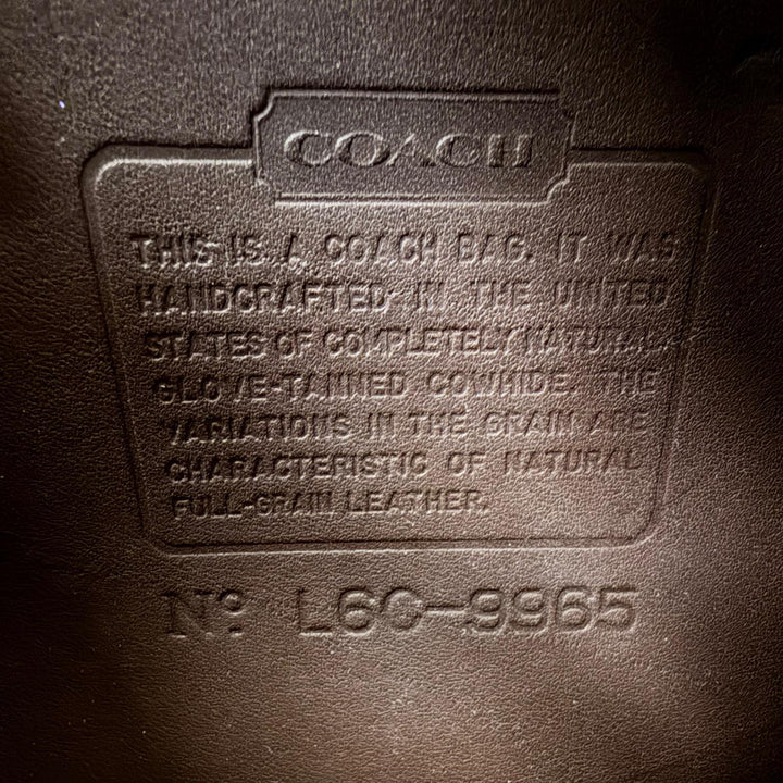 Great COACH Shoulder Bag Old Coach 9965 Glove Leather Brown Women 9965