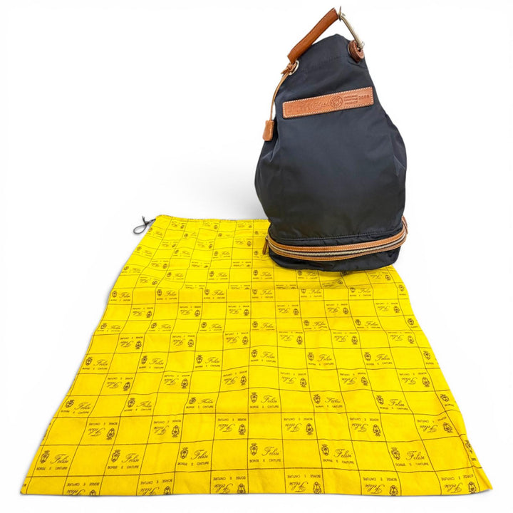 Great Felisi Shoulder Bag Two keys, padlock, logo leather patch, bonsac bag