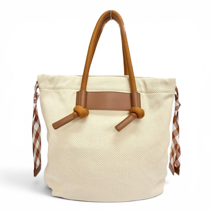 Excellent SEE BY CHLOE BETH CARRY ALL TOTE Logo charm, rose print SA64992W
