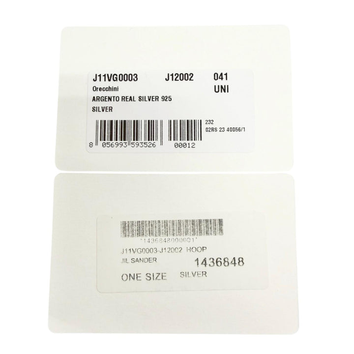 Great JIL SANDER Logo-engraved chunky hoop earrings (for both ears) Silver 925