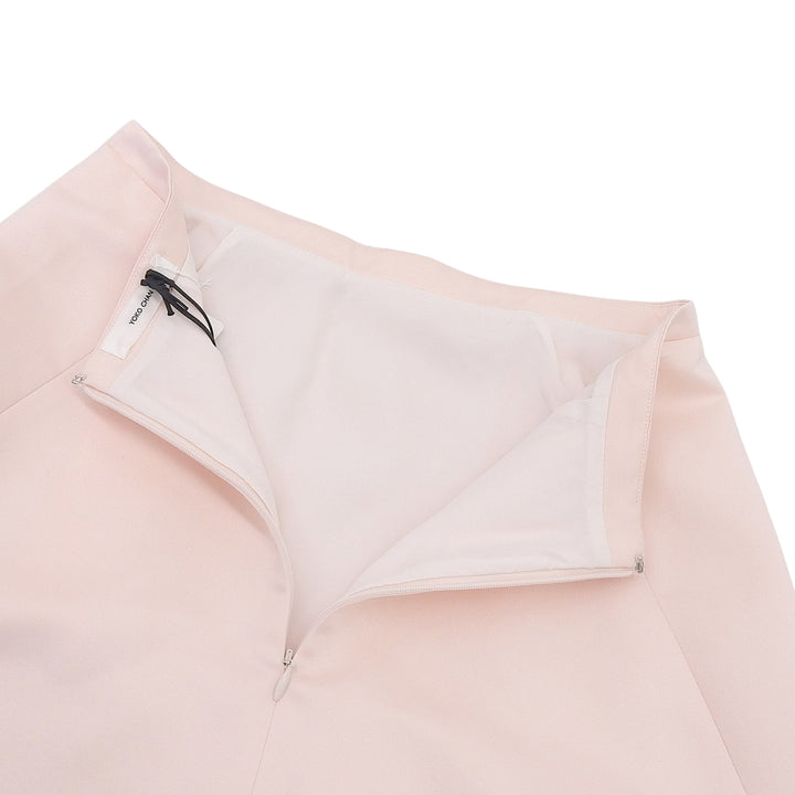 Pristine YOKO CHAN skirt A line pink polyester Women 38 YCS-521-062