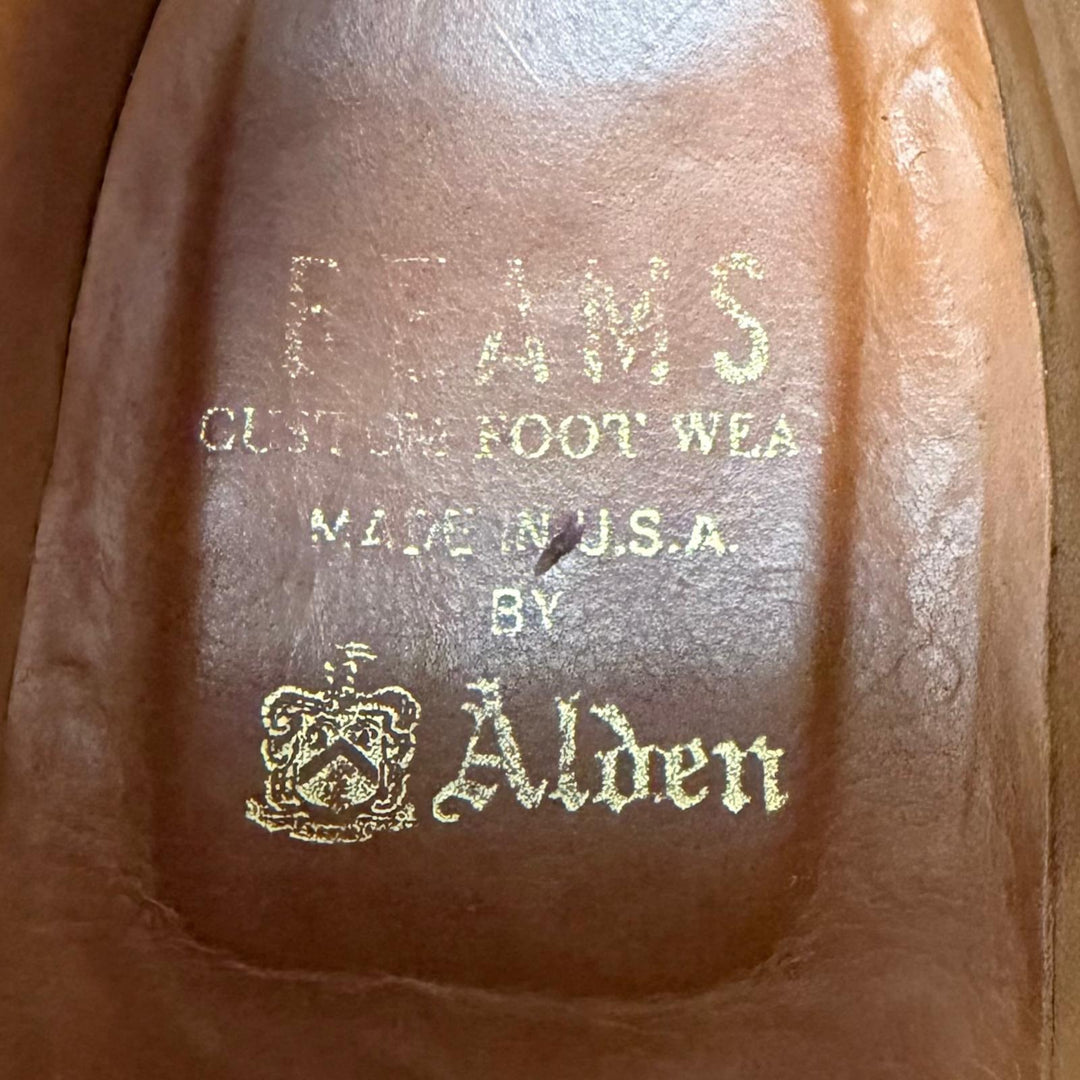 Great ALDEN Ankle boots BEAMS exclusive lace-up Dark brown Cordovan mens 7 1339Y