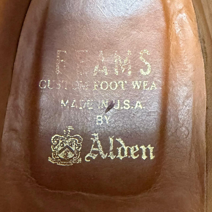 Great ALDEN Ankle boots BEAMS exclusive lace-up Dark brown Cordovan mens 7 1339Y