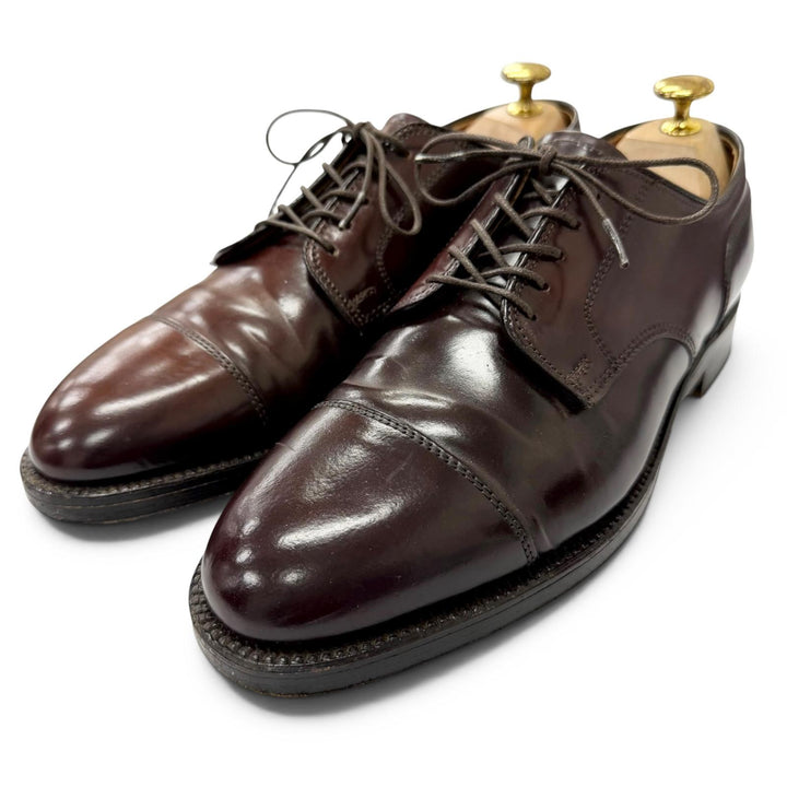 Great ALDEN Dress shoes Straight tip cap toe Dark brown Cordovan mens 7.5