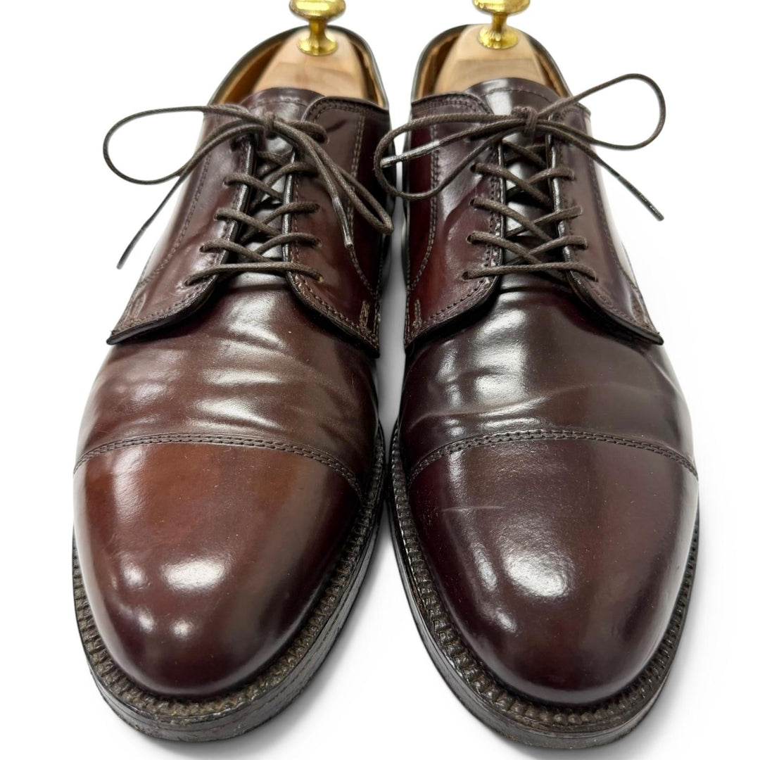 Great ALDEN Dress shoes Straight tip cap toe Dark brown Cordovan mens 7.5