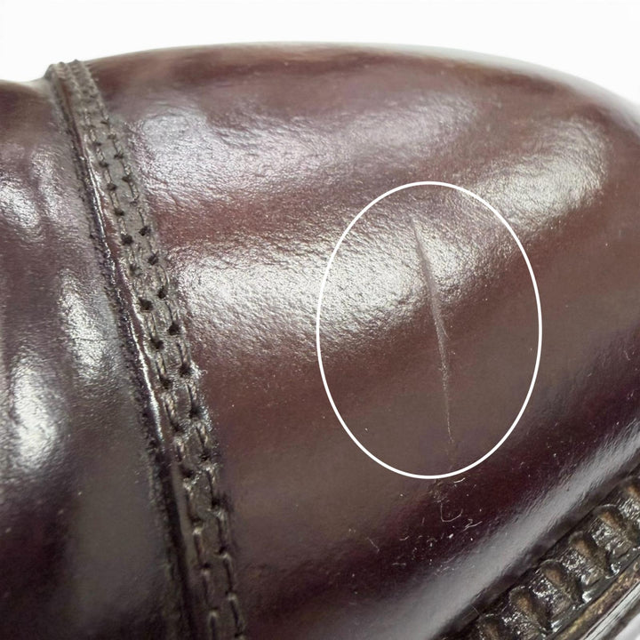 Great ALDEN Dress shoes Straight tip cap toe Dark brown Cordovan mens 7.5