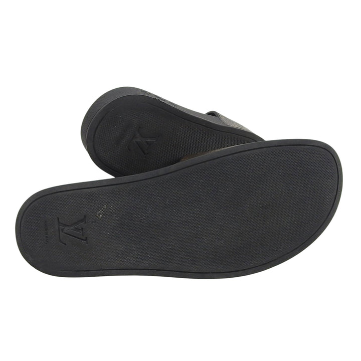 Excellent LOUIS VUITTON Sandals Waterfront line Rubber with logo Monogram canvas