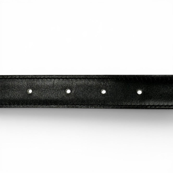 Great HERMES belt Margiela period H logo black leather Women