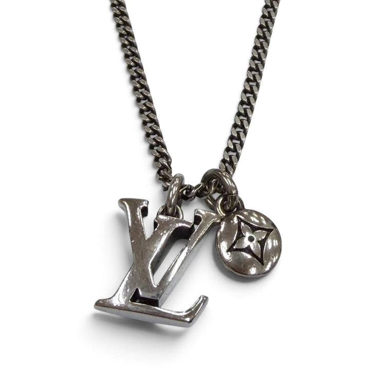Very Good LOUIS VUITTON Necklace LV Sailor Chain Silver 925 mens M03188