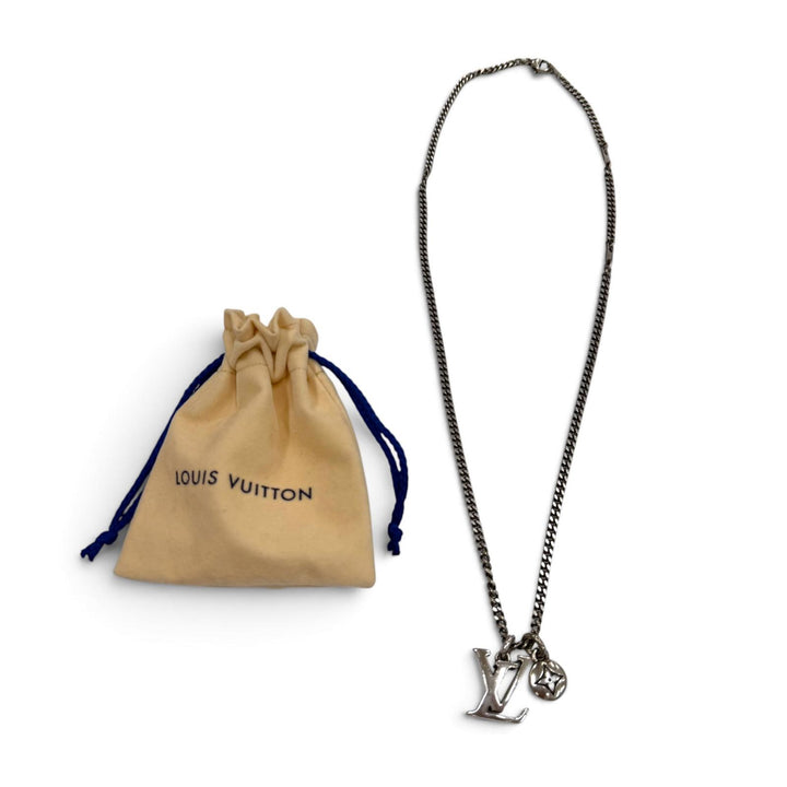 Very Good LOUIS VUITTON Necklace LV Sailor Chain Silver 925 mens M03188