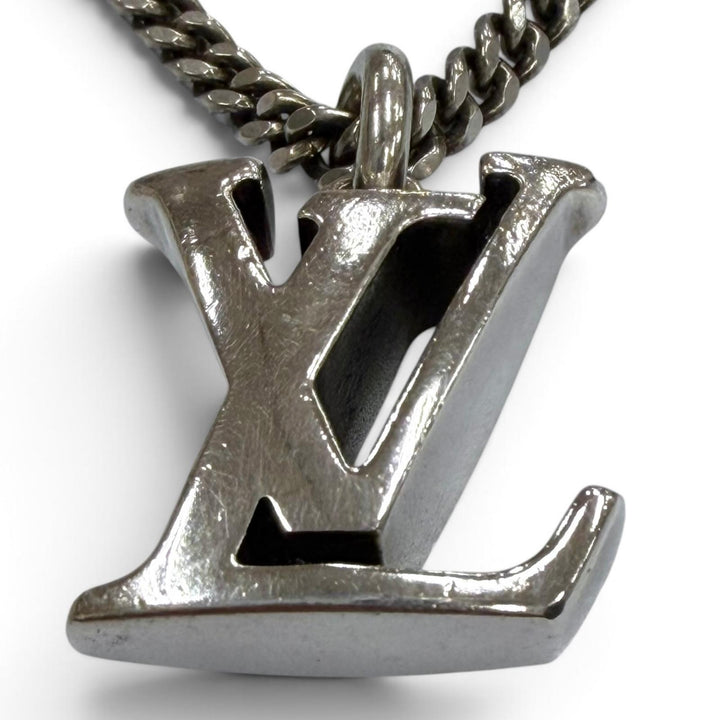 Very Good LOUIS VUITTON Necklace LV Sailor Chain Silver 925 mens M03188
