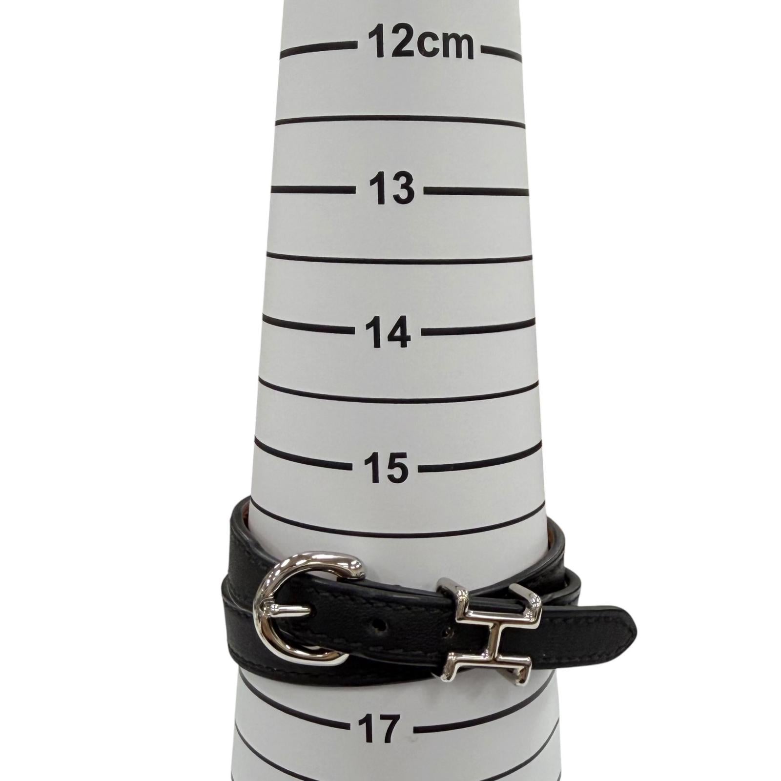 Great HERMES bracelet Trench black Swift Women – caro-japan