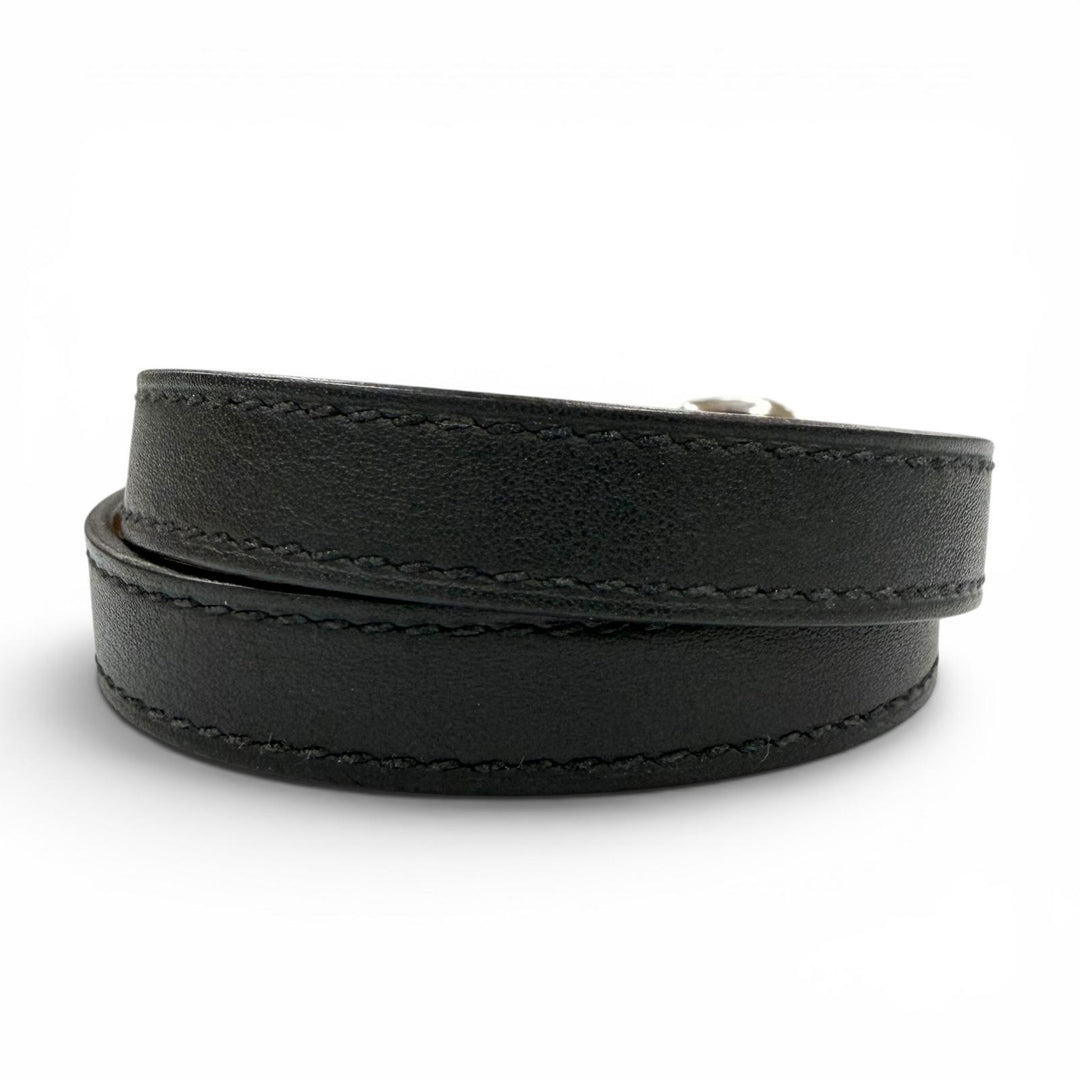 Great HERMES bracelet Trench black Swift Women