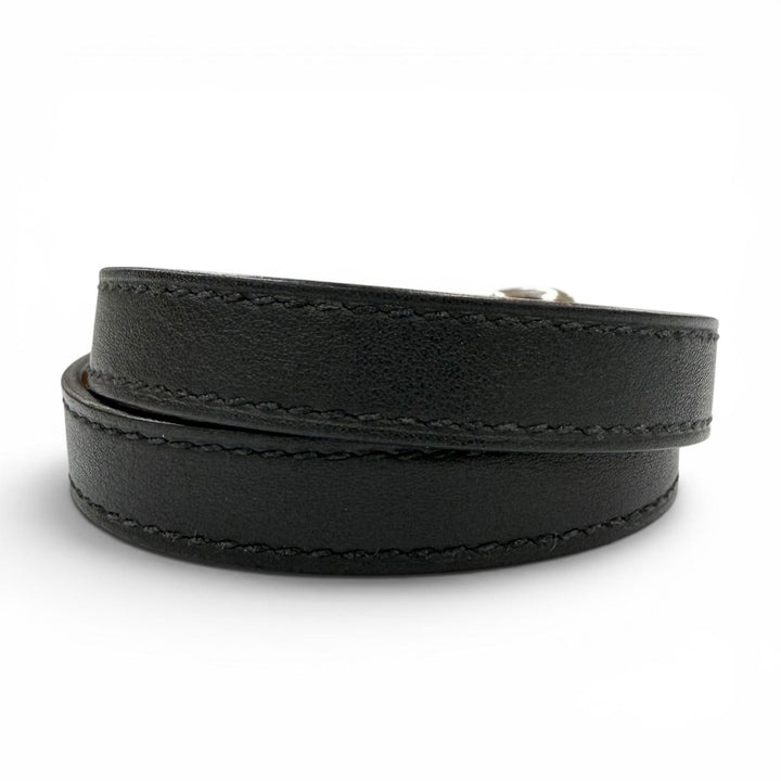 Great HERMES bracelet Trench black Swift Women