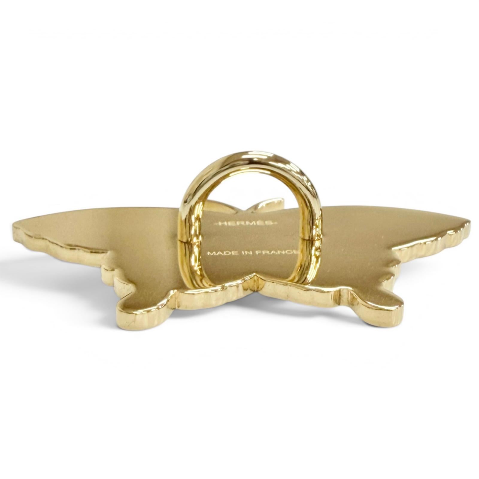 Great HERMES Scarf ring Scarf Ring Papillon Twillyring Women