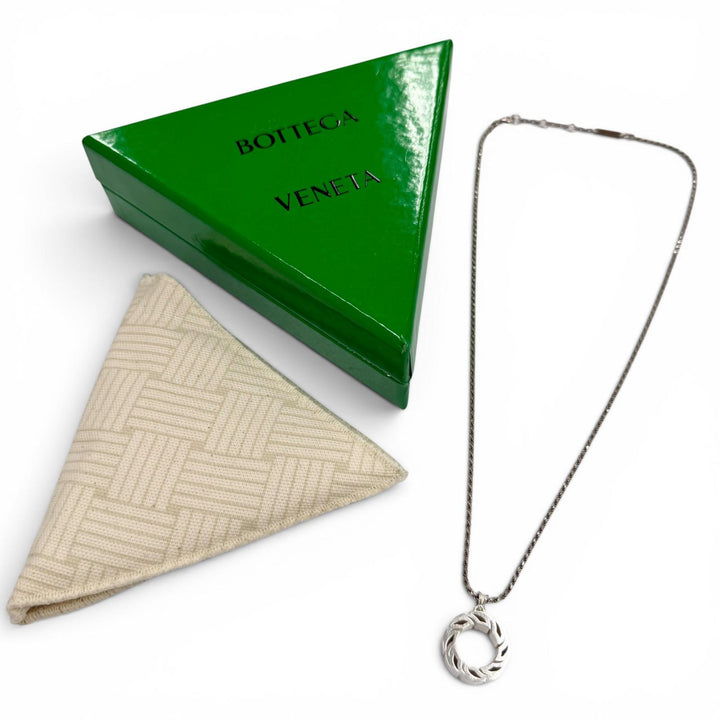 Great BOTTEGAVENETA Necklace Tide Chain Silver AG925 mens 708319