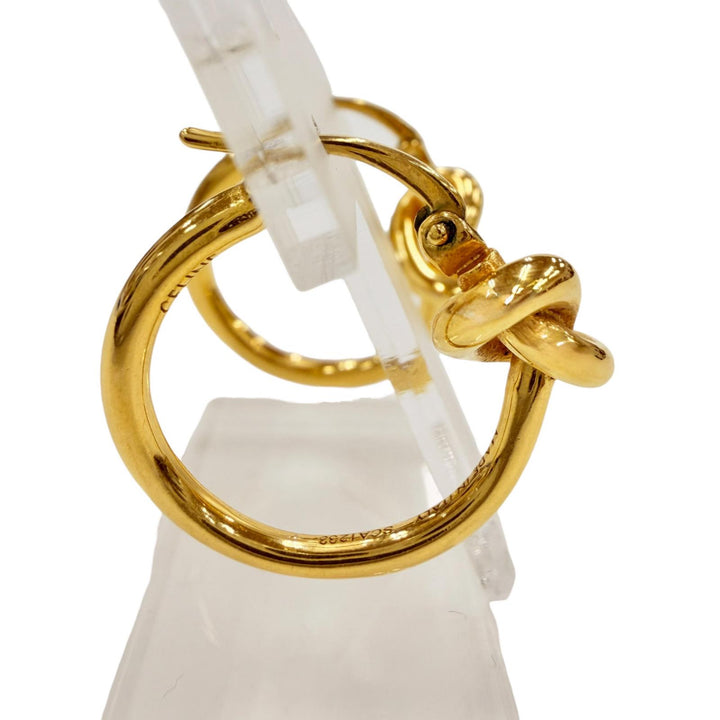 Great CELINE Pierce knot small hoop gold Women SCA1233