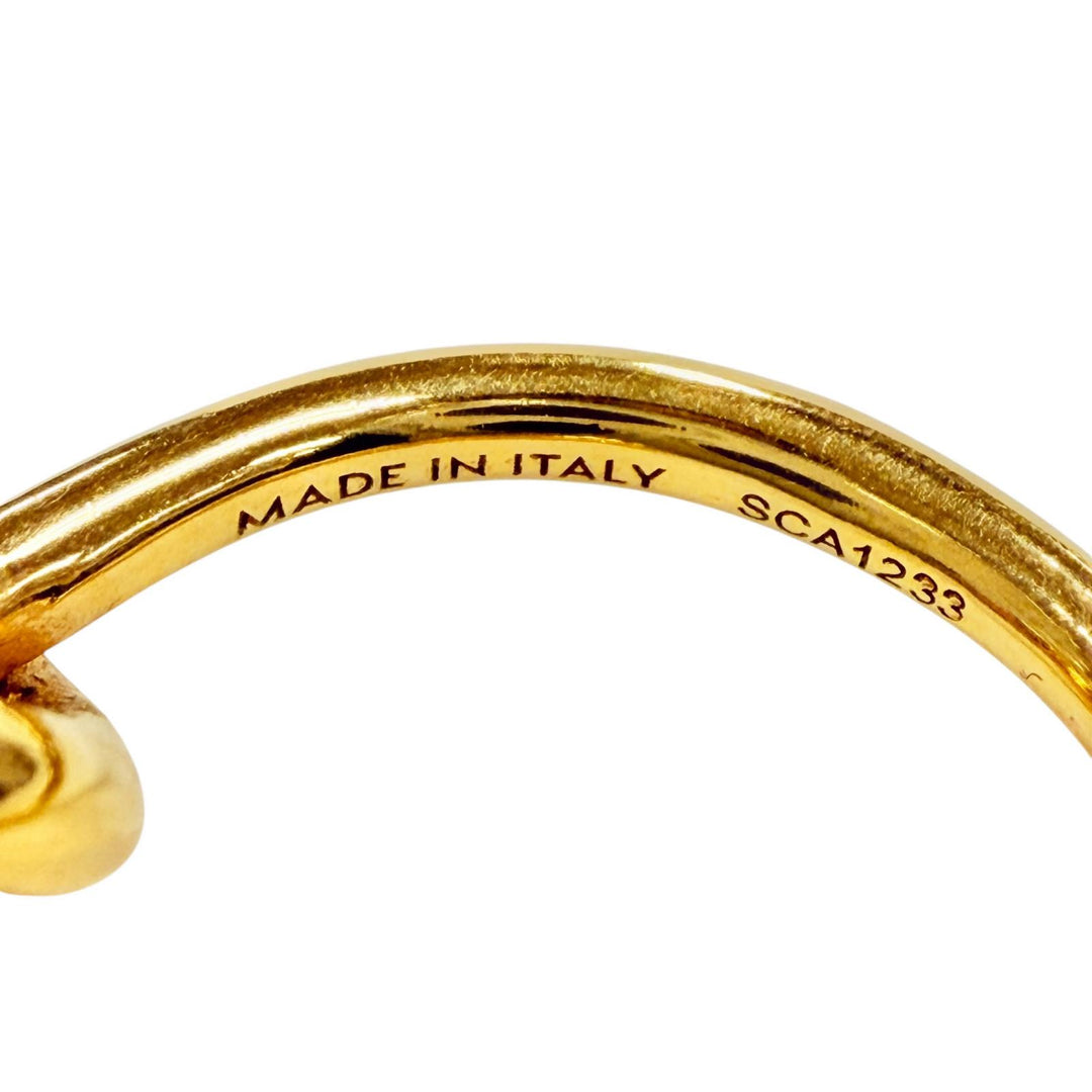 Great CELINE Pierce knot small hoop gold Women SCA1233