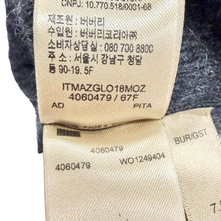 Great BURBERRY gloves Logo-embossed deerskin leather gloves Deerskin 7.5 4060479