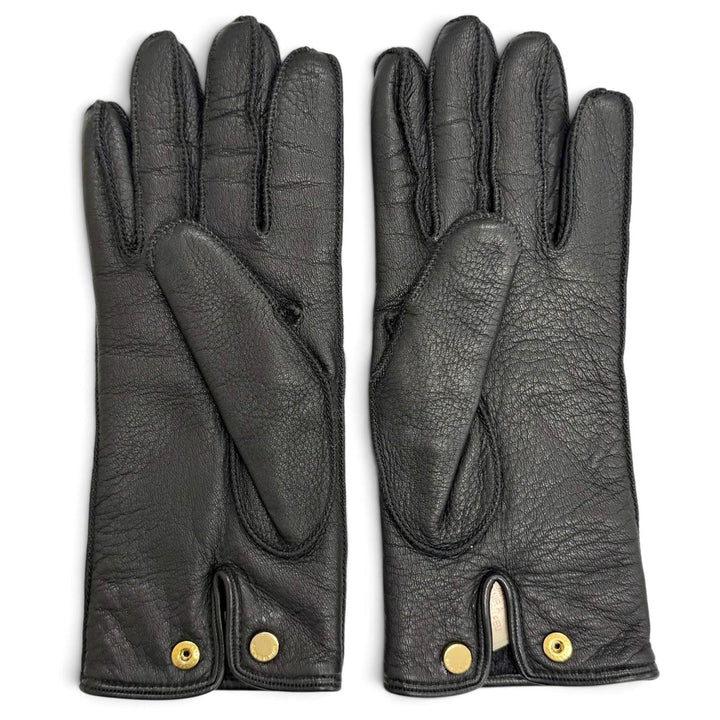 Great BURBERRY gloves Logo-embossed deerskin leather gloves Deerskin 7.5 4060479